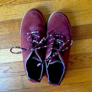 Chaco Women US 9 Andorra Suede Comfort Sneaker Red Clay